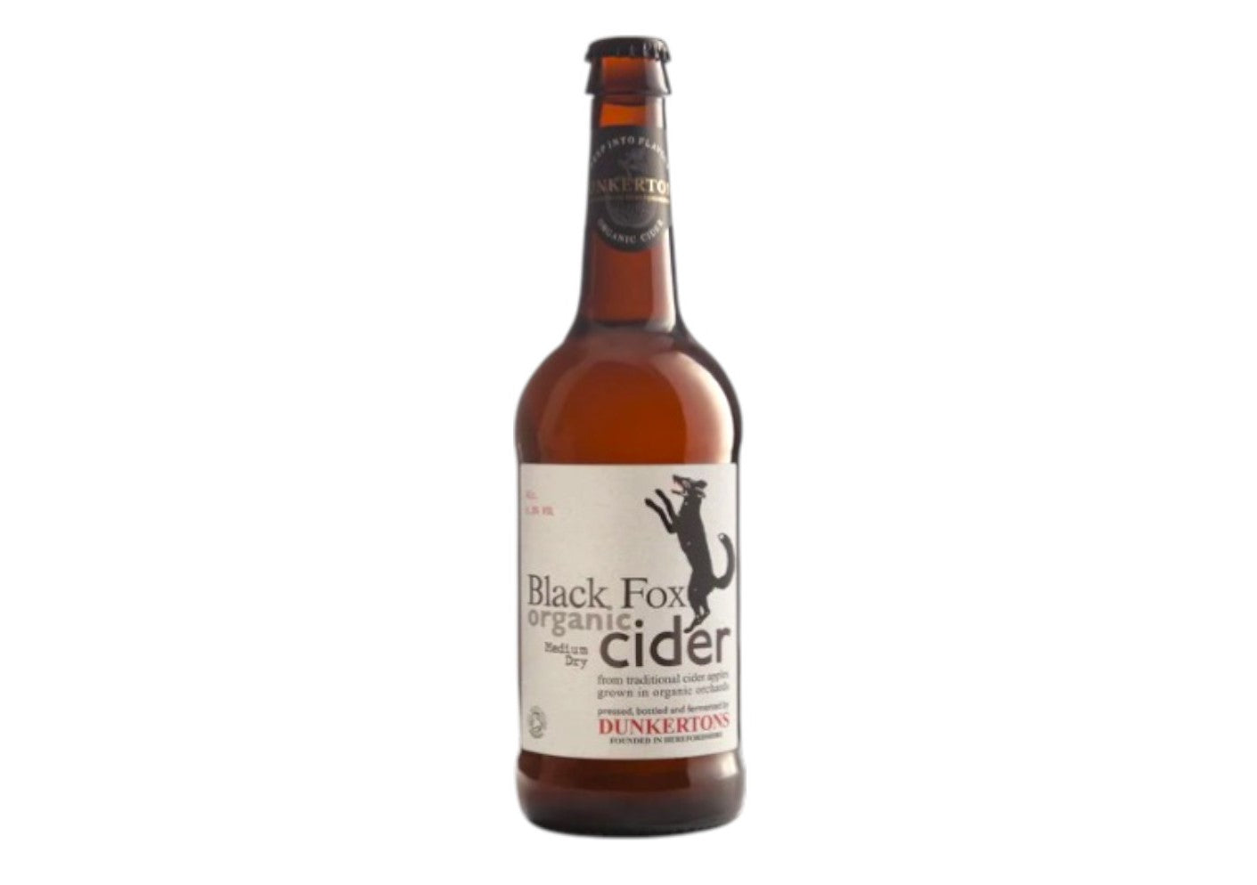DUNKERTONS BLACK FOX ORGANIC CIDER 330ML (6.8%)