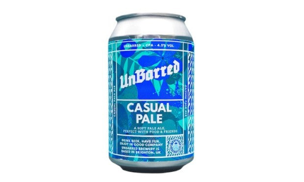 UNBARRED CASUAL PALE 33OML (4.5%) GF