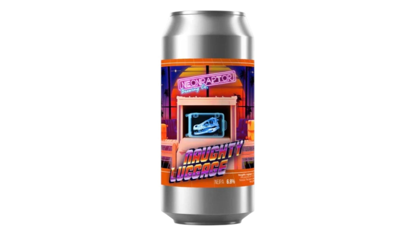 Naughty Luggage Neon Raptor Brewing Co. 440ml (6.8%ABV)