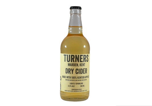 Dry Sparkling Cider Turners Cider 500ml (6.5%ABV)