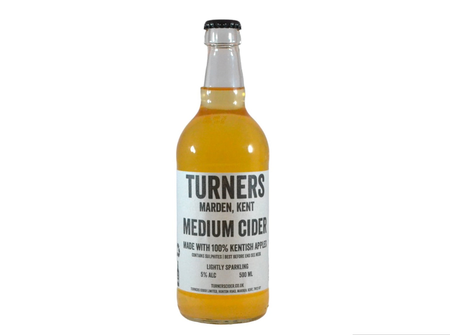 Medium Sparkling Cider  Turners Cider 500ml (5%ABV)