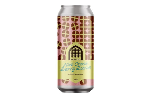 Hot Cross Berry Buns Vault City Brewing 440ml (5.0%ABV)
