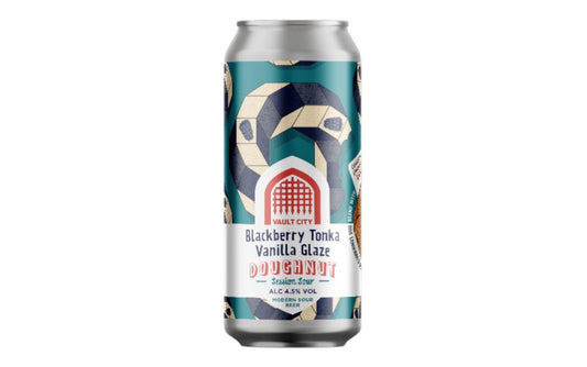 Blackberry Tonka Vanilla Glaze Doughnut Vault City Brewing 440ml (4.5%ABV)