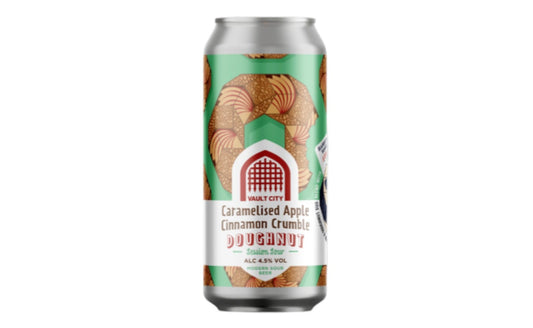 Caramelised Apple Cinnamon Crumble Doughnut Vault City Brewing 440ml (4.5%ABV)