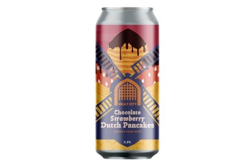 Chocolate Strawberry Dutch Pancakes Vault City Brewing 440ml (5.3%ABV)