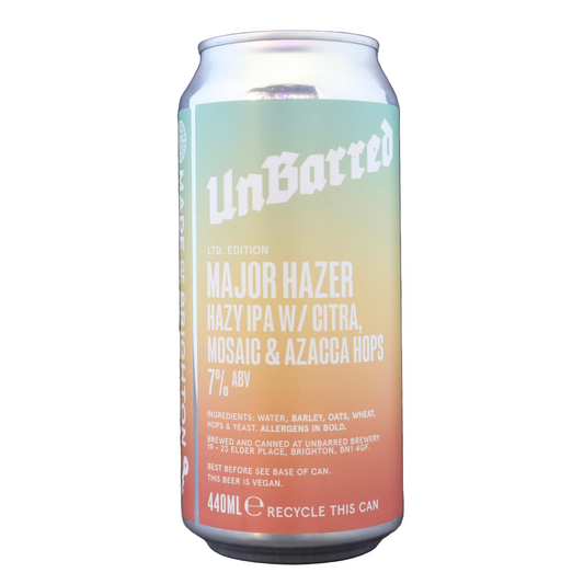 UNBARRED MAJOR HAZER 440ML (7%)
